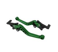 KLKWSFGFZK Adjustable CNC Brake Lever for Scooters Electric Bike D7YA GY6 Modified Parts Adjustable Double Disc Brake Motorcycle Handle Lever Motorbike Parts(Green)