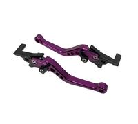 KLKWSFGFZK Adjustable CNC Brake Lever for Scooters Electric Bike D7YA GY6 Modified Parts Adjustable Double Disc Brake Motorcycle Handle Lever Motorbike Parts(Purple)