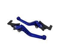 KLKWSFGFZK Adjustable CNC Brake Lever for Scooters Electric Bike D7YA GY6 Modified Parts Adjustable Double Disc Brake Motorcycle Handle Lever Motorbike Parts(Blue)