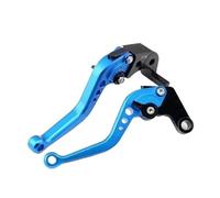 KLKWSFGFZK Adjustable CNC Brake Lever for Suzuki for TL1000R 1998 1999-2002 TL 1000R Motorcycle Adjustable CNC Control Handles Short Brake Clutch Levers Motorbike Parts(Short Blue)