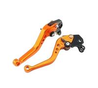 KLKWSFGFZK Adjustable CNC Brake Lever for Suzuki for TL1000R 1998 1999-2002 TL 1000R Motorcycle Adjustable CNC Control Handles Short Brake Clutch Levers Motorbike Parts(Short Orange)