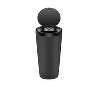 KLKWSFGFZK Car Bin Compact Leakproof For Mini Car Trash Can With Easy-Press Pop-Up Lid Durable ABS Bin For Cup Holders Storage Cars Garbage Bins