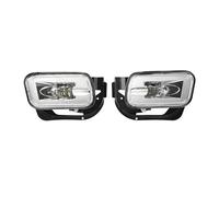 KLKWSFGFZK Car Fog Light For Dodge Ram 1500 2009-2012 For Ram 2500 Ram 3500 2010-2018 55372734AB 55372735AA Bumper Driving Fog Lamps Car LED Fog Lights(Chrome)