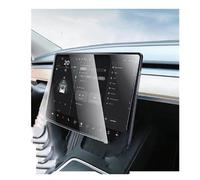 KLKWSFGFZK Car GPS Protective Film For Tesla For Model For 3 For Y 2023 2022 2021 Center Control Navigation Film Car Modify Accessory 9H Matte Tempered Glass Screen Protector(Matte)
