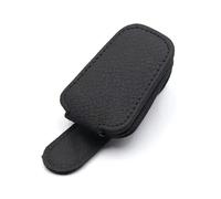 KLKWSFGFZK Car Interior Sunglasses Holder Multi Color Pu Leather Car Visor Sunglasses Holder Magnetic Glasses Clip Hanger For Universal Auto Interior Accessories(Black)