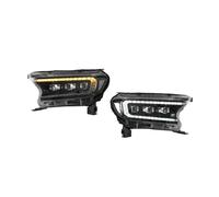 KLKWSFGFZK LED Headlight Assembly For Ranger 2015 2016 2017 2018 2019 2020 2021 2022 Dynamic Tuning Light DRL LED Car Headlight Assembly Front Lights With DRL(White Reflector LHD- 1 Pair)