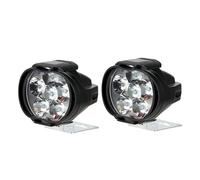 KLKWSFGFZK Motorcycle Driving Lights 1/4Pcs Motorcycles Headlight Working Spot Light 6 LED Auxiliary Motorbike Fog Lamp Scooter Modified Bulbs Fog Lamps(2pcs light)