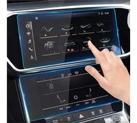 KLKWSFGFZK Navigation Glass Screen For A6 For A7 2018-2021 Car GPS Navigation Screen Dashboard Monitor Film Tempered Glass(Upper and lower)