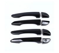 KLKWSFGFZK Outside Car Door Handle for Tucson 2015 2016 2017 2018 2019 Carbon Fiber Pattern Handle Cover Outer Door Sticker Decoration