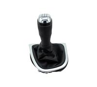 KLKWSFGFZK Stick Shift Knob for Clio 4 IV MK4 2012-2019 5 6 Speed Gear Shift Knob Gaiter Boot Cover Stick Head Gearbox Dust(Chrome 5 Speed A)