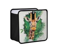 KLL 3D Hole White Wall Animal Giraffe Hanging Foldable Trash cans Hanging Garbage can for Back seat Storage bin for Women Men Road Trip Essentials