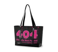 KLL 404 Error Life Not Found Large Capacity bag for women 14 with zipper tote bag for women work Large Handbag for ladies work with tablet bolsas para computadoras de mujer