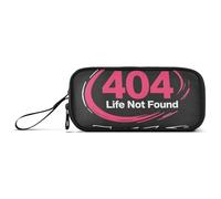 KLL 404 Error Life Not Found Rock Style Nylon Pencil Bags Large Capacity Pencil Case School Stationery for Preppy School Girls