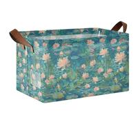 KLL A Picture Full Of Flowers Foldable Storage Baskets with Handles Organizer Bins for Home, Office,Closet, Clothes Organizer 2 Pack cajas de madera para organizar