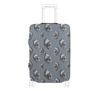 KLL Americas Hawk Skulls Gray Elastic travel luggage cover protector Dustproof Baggage cover suitcase protector Fit 18-32 Inch Luggage, americas hawk skulls gray, L 26-28 in