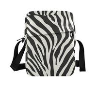 KLL Animal animal Skin Texture Black White messenger bag Vegan Leather Shoulder Bag Shopping Woman Handbag Shoulder Strap