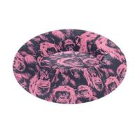 KLL Animal Chimpanzee Black and Pink Warm & Cozy Pet Cat Beds fluffier Kitten Beds for Extra Small Size Pets Sleeping cama elevada para Perros Grandes