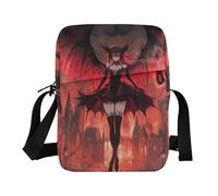 KLL Anime Style Demonic Beauties Dark Castle small messenger bag for women Vegan Leather Crossbody Small Bag For Women Shopping Shoulder Handbags For Women