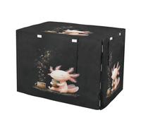 KLL Axolotl Drinking Tea Cage Covers for Dog Crates Pets Kennel Covers Rollers Shades 30 Inch