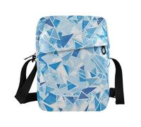 KLL Baby Blue Diamonds Shining cute messenger bag Vegan Leather over the shoulder bags for men Travel Lady Shoulder Handbags