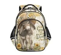 KLL Backpack for School for Teen Girls Primary Middle School Bags Children Casual Shoulder Daypack Just A Girl Who Loves Donkey