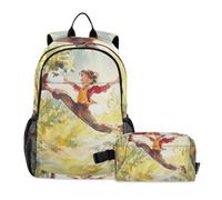 KLL Backpack With Lunchbox For Boys Acrobat Amazing Stunts | Boys School Bags,Boy School Backpack With Lunch Box age 8-10 years old