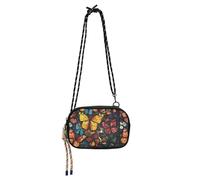 KLL Beauty Butterfly Circus Style Womens Purses Crossbody Mens Comfort with Credit Card Slots Nylon Small Crossbody Phone Bag Take a walk