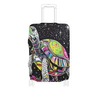 KLL Beauty Eastern Box Turtle Elastic extra large luggage cover Anti Scratch suitcase elastic cover travel accessories Fit 18-32 Inch Luggage, Beauty Eastern Box Turtle, L 26-28 in