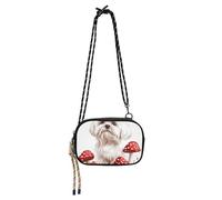 KLL Beauty Maltese Dogs White Sling Bags Crossbody for Womens Practical with Credit Card Slots Over The Shoulder Purse Take a walk