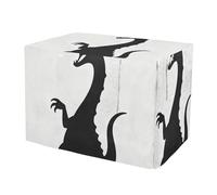 KLL Black and White Loch Ness Monsters Crate Covers for Dogs Pet Kennel Cover Dog Crate Curtains 30 Inch