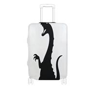 KLL Black and White Loch Ness monsters Elastic cover for luggage travel Dustproof cover for suitcase travel accessory Fit 18-32 Inch Luggage, black and white Loch Ness monsters, S 18-20 in