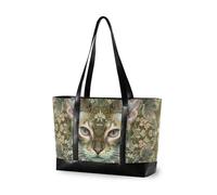 KLL Boho Green cute Portable work bags for women tote with zipper teacher tote bag for mom with bolsos secret para mujeres