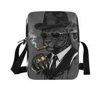 KLL Boss Leopard Black mens messenger bag crossbody Vegan Leather Crossbody Small Bag For Women Shopping Shoulder Handbags For Women