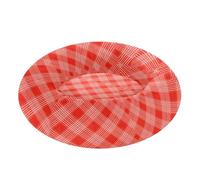 KLL Buffalo Plaid Check Tartan Scotland Red Relieve Stress Pet Cat Bed fluffier Calming Bed for Extra Small Size Pets Sleeping camitas para Perros