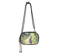KLL Bunny Hopping forests Path Sling Purse Crossbody for Mens Beauty with Adjustable Strap Over The Shoulder Purse Go shopping