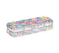 KLL Cartoon Colorful monsters Designed Clear Pencil Box