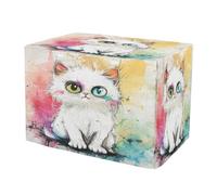 KLL Cartoon Cool Cat Cage Covers for Dog Crates Puppy Kennel Cover Roller Shades 42 Inch