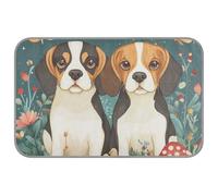 KLL Cartoon Cute Beagle Dogs Teal Summer Outdoor Cooling mat Self Cooling cat mat for pet Sleeping Waterproof Camas frias para Perros M