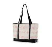 KLL Cartoon Cute Pink Fish Bones fashion computer bag with zipper tote bag for teacher with diaper maletín para laptop mujer