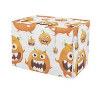 KLL Cartoon Cute Pumpkin Monsters Cover for Dog Crate Privacy Kennel Covers Rollers Shades 36 Inch