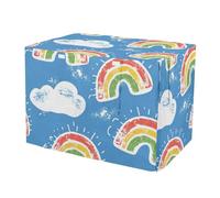 KLL Cartoon Cute Rainbow Cover for Dog Crate Pet Kennel Cover Dog Crate Protector 42 Inch