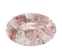 KLL Cartoon Cute White Selkirk Rex Cats Warm & Soft Pet Cat Beds fluffier Puppy Beds for Small Size Pets Sleeping cama para Perros pequenos