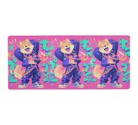 KLL Cartoon Dancing Dog Hip Pop Neon Color convenient computer Mouse Pad for studio convenient giant mousepad 31.5 x 11.8in