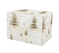 KLL Cartoon Fantasy Gold Christmas Tree Cover for Dog Cage Privacy Kennel Covers Dog Crate Protector 30 Inch