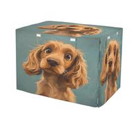 KLL Cartoon Funny Cocker Spaniel Dogs Sorrow Covers for Dog Crates Privacy Kennel Covers Roller Shades 36 Inch