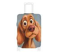 KLL Cartoon Funny Cocker Spaniel Dogs Sorrow Elastic luggage covers Scratchproof suitcase covers luggage protector Fit 18-32 Inch Luggage, cartoon funny Cocker Spaniel dogs sorrow, S 18-20 in