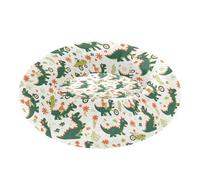 KLL Childish Doodle Green Dino Warm & Soft Pet Cat Beds fluffier Dog & Cat Cushion for Extra Small Size Pets Supplies accesorios para Perros Grandes