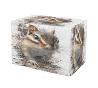 KLL Chipmunks Cute Muddy Crate Covers for Dogs Puppy Kennel Covers with Roller Shades 42 Inch