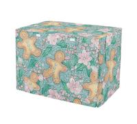 KLL Christmas Gingerbread Men Shining Jewelry Covers for Dog Crates Kennel Covers Rollers Shades 36 Inch