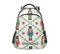 KLL Christmas Nutcrackers Soldiers Winter backpack bags for kids with chest clip bookbag for 6th grade school boys girls mochilas para adolescentes chicas